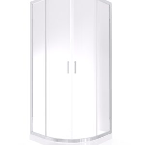 ARMAL DOMINO 2.0 TUŠ KABINA OBLA 80x80x200 cm KLIK BIJELI/MUTNO STAKLO 6 mm NANOPROTECT