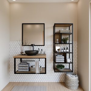 AREN BAZA VISEĆEG ELEMENTA ZA UMIVAONIK Š80 hrast zlatni