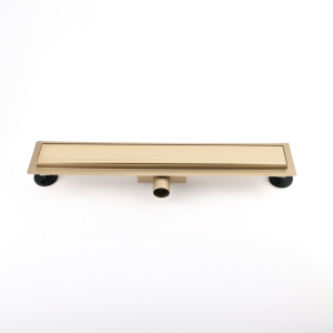 ARMAL BASIC TUŠ KANALICA 60 cm ZLATO BRUŠENO INOX PUNA - inox, 60x7 cm, FI40/50, 35 L/min