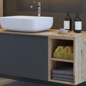 ARMAL FREZIA BAZA Š110 VISEĆI ELEMENT - 1 DUBOKA LADICA I OTVORENI ELEMENT; 110x53,5x44 cm