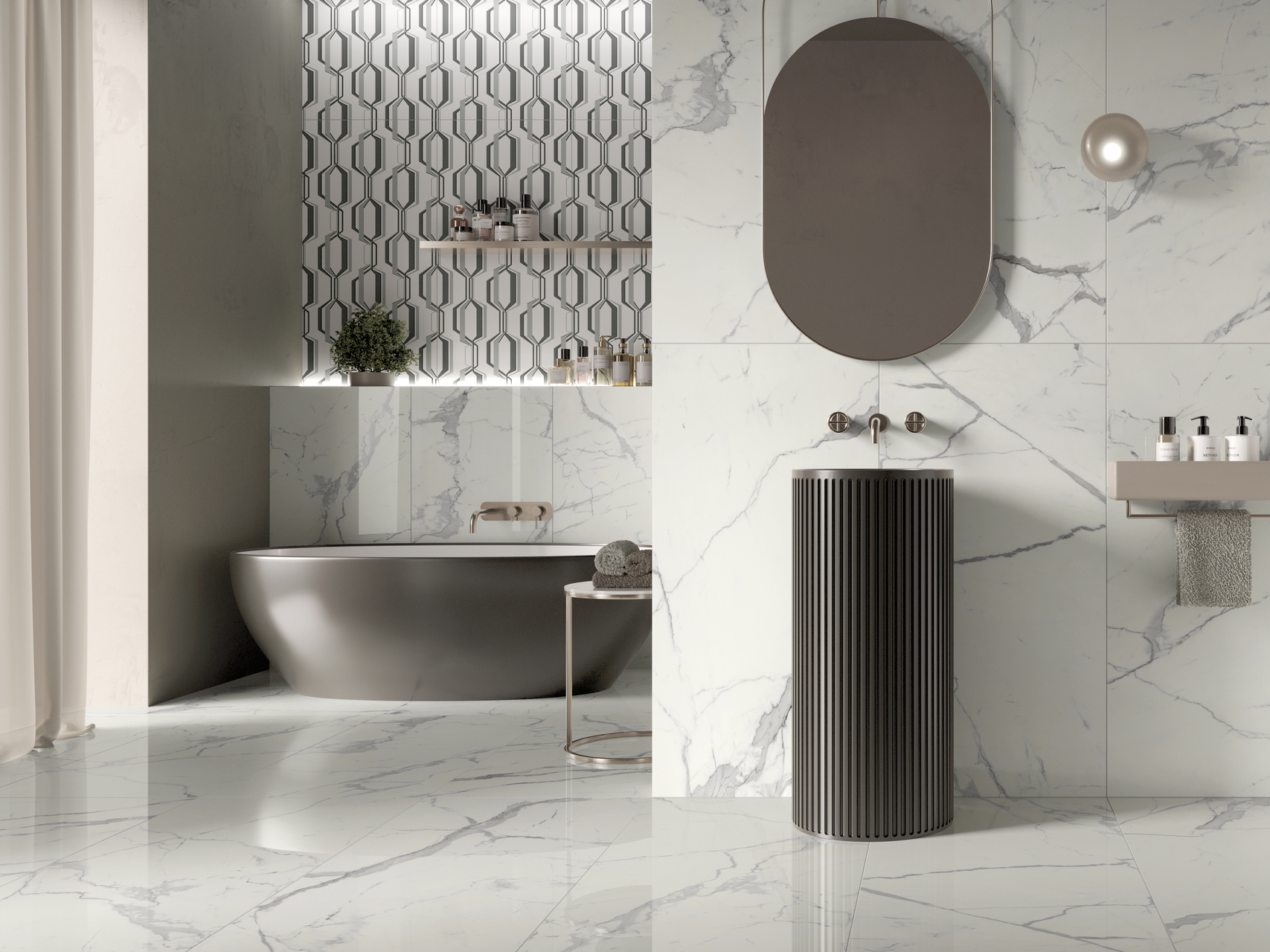 COTTO PETRUS VISION LAPPATO STATUARIO SILVER 59X118 — slika 1