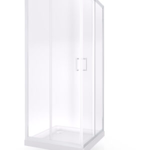 ARMAL DOMINO 2.0 TUŠ KABINA KVADRATNA 2D 80x80x200 cm KLIK KROM/PROZIRNO STAKLO 6 mm NANOPROTECT, 78-81x78-81