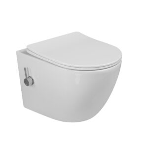 ARMAL ORION COMPACT WC ŠKOLJKA VISEĆA RIMFREE S BIDE SUSTAVOM TOPLA-HLADNA VODA I SOFTCLOSE WC SJEDALICOM 490x370x370 mm
