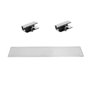 ETAŽER 50x11cm, 6mm PROZIRNO STAKLO+NOSAČI 5-10mm četvrtasti