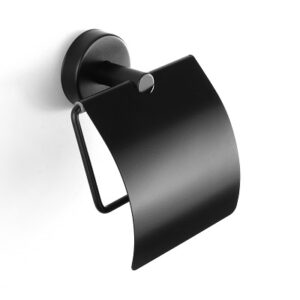 UNO DRŽAČ WC PAPIRA s poklopcem MATT BLACK