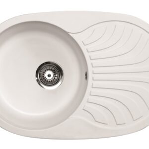 X VENERA PLUS GRANIT SUDOPER BIJELI OVALNI 78x50x19 cm