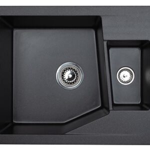 X LINEA M 1.5D GRANIT SUDOPER CRNI PRAVOKUTNI 62x50x19 cm