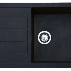 X ATOS PLUS GRANIT SUDOPER CRNI PRAVOKUTNI 78x50x21,5 cm