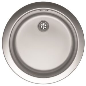 VENERA 480C INOX SUDOPER bez rupe OKRUGLI fi48x15cm/bez sifona fi60mm