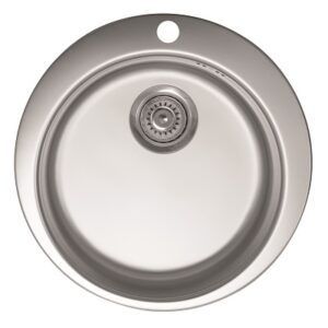 VENERA 480E INOX SUDOPER s rupom OKRUGLI fi48x15cm/sa sifonom fi90mm