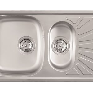 LUNA FLEX 1.5D INOX SUDOPER jednod.s pom.kor.77x43,5x16,5/13cm/sa sifonom fi90mm