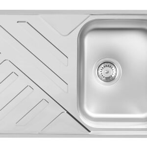 AURORA 1D INOX SUDOPER jednodijelni 79x50x19cm/sa sifonom fi90mm