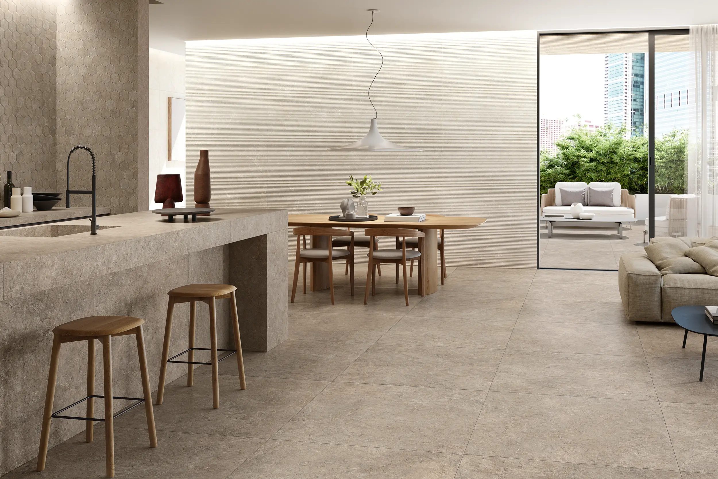 NOVABELL LANDSTONE RAW WHITE Naturale Rett 60×120 mm — minijatura 3