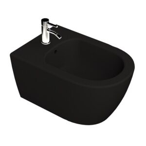 RONDO BIDE viseći/bez bočnih otvora -MATT BLACK