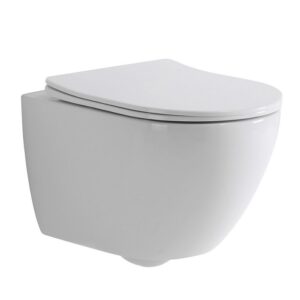 EVEREST TORNADO INVISIBLE 480 WC ŠKOLJKA RIMLESS KONZOLNA+WC DASKA S CLOSE