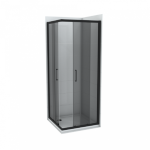 Tuš kabina pravokutna COPEN ATLAS BLACK 800x800x1950 dark staklo 6 mm
