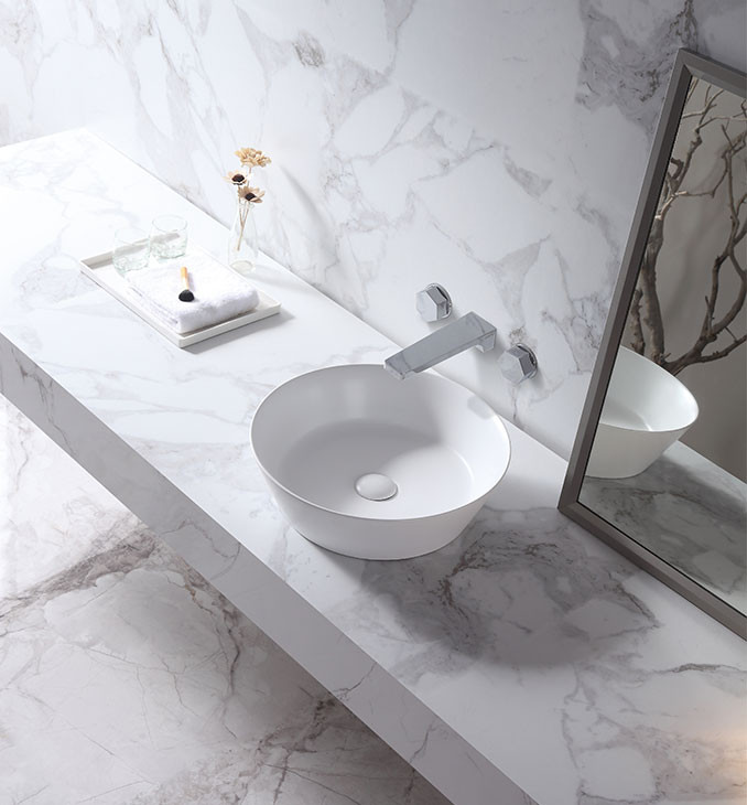 Umivaonik COPEN nadgradni 430x430x130 matt white - Slika 3