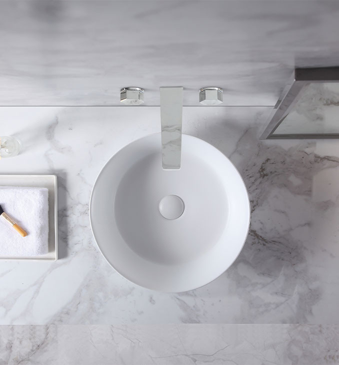 Umivaonik COPEN nadgradni 430x430x130 matt white - Slika 2